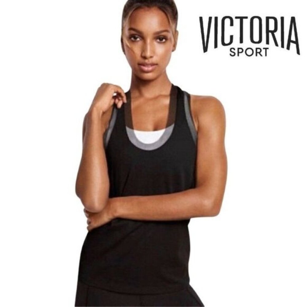 Victoria'S Secret Sport Women's Workout Yoga Tops Sheer Mesh Gym Exercise‎